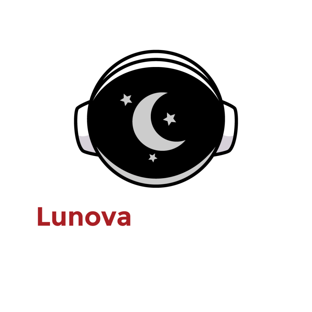 logo lunova letras blancas