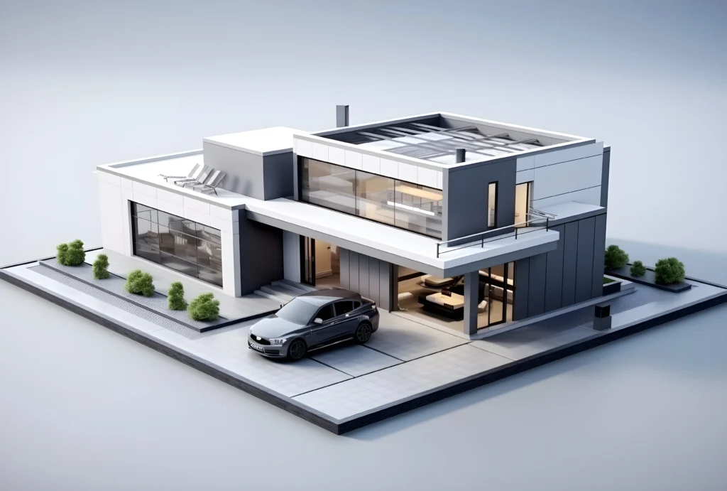 3d model residential building