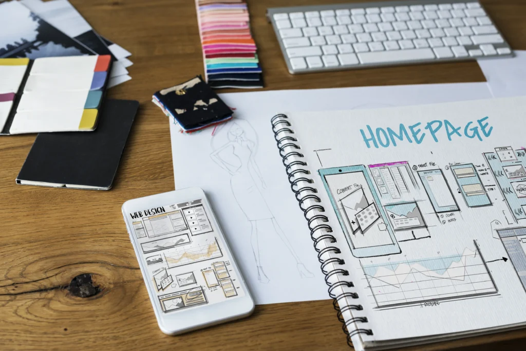 web template layout draft sketch